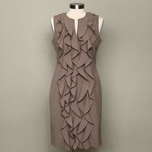 Calvin Klein Dress with Front Ruffles / Size 4